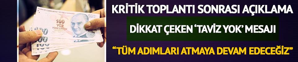 Ekonomi Koordinasyon Kurulu'ndan dikkat çeken açıklama! 'Taviz yok'