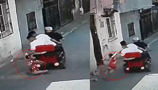Formalı çocuğu metrelerce sürüklediler