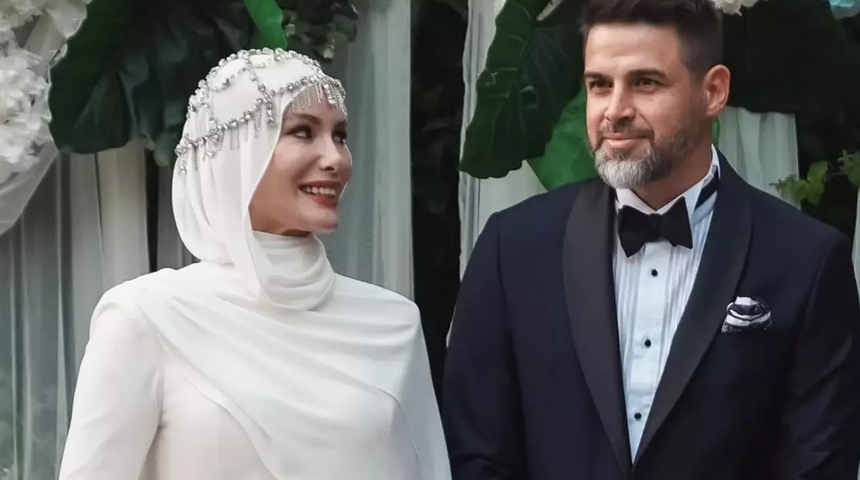 Eski oyuncu Gamze Özçelik'in eşi 'Cennetim' notuyla paylaşınca yorum yağdı