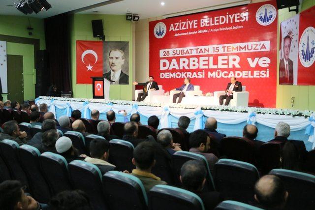 Türkiye’de Darbeler Tarihi ve Demokrasi Mücadelesi Aziziye’de anlatıldı