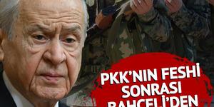 PKK'nın feshi sonrası Devlet Bahçeli'den ilk yorum! 'Öcalan' detayı
