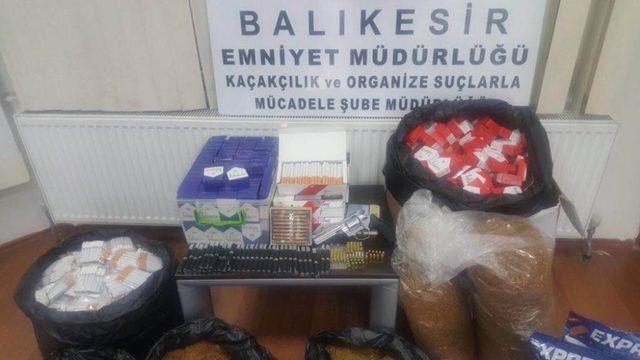 Balıkesir’de kaçak sigara operasyonu