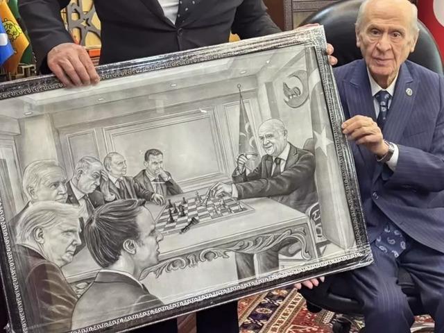 İlginç hediye! Trump, Macron, Putin... Bahçeli hepsini mat etti