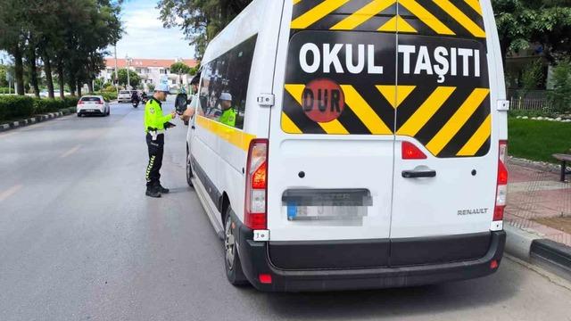 Manisa’da okul çevreleri ve servis araçlarına yönelik denetim