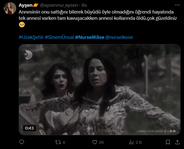 Uzak Şehir Fikriye (Nursel Köse) diziden ayrılıyor mu? Ölüm sahnesi sosyal medyayı salladı G1