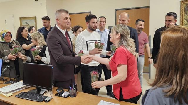 Hemşirelere sürpriz kutlama