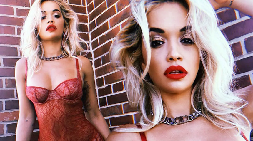 Rita Ora yeni şarkısını iddialı pozlarla tanıttı! Sere serpe uzanıp...