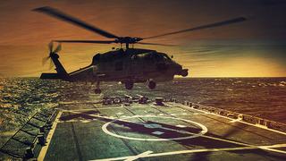 Askeri helikopter denize acil iniş yaptı!