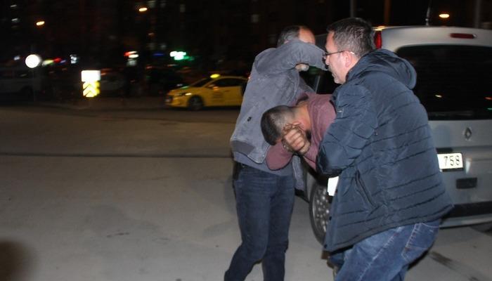 Hırsızlık şüphelisini önce dövdüler sonra polise teslim ettiler