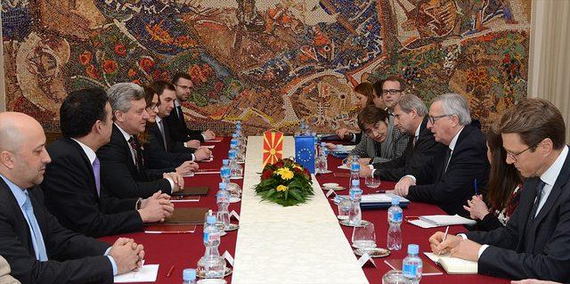 AB Komisyonu Başkanı Juncker, Makedonya'da