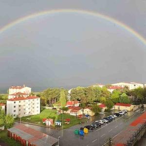 Tatvan semalarında gökkuşağı manzarası mest etti