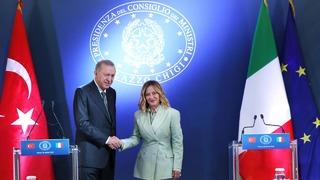 Cumhurbaşkanı Erdoğan, İtalya Başbakanı Meloni ile telefonda görüştü