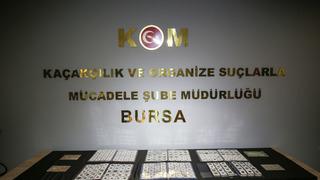 Bursa'da tarihi eser niteliği taşıyan 1013 para ele geçirildi