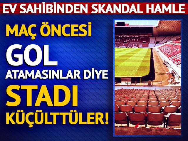 Ev sahibinden skandal hamle! Maç öncesi stadı küçülttüler