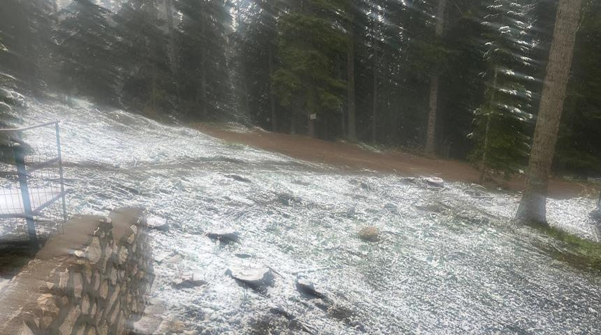 Kastamonu’da Mayıs ayının ortasında kar sürprizi