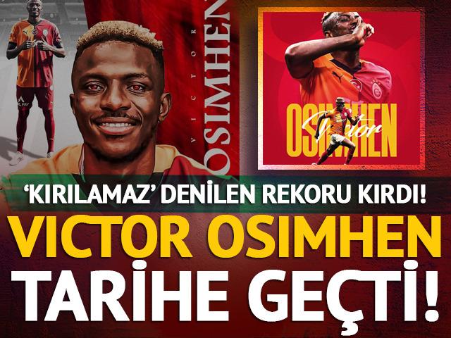 Victor Osimhen, Türk futbol tarihinde 'kırılamaz' denilen rekoru kırdı! Artık ondan daha golcüsü yok!