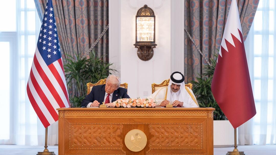AA-20250514-37952068-37952064-ABD_BASKANI_TRUMP_ORTA_DOGU_TURUNUN_IKINCI_AYAGI_KATARDA