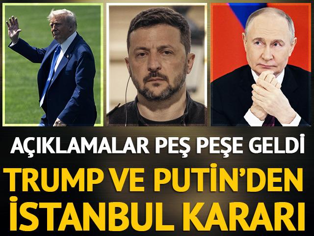 Trump ve Putin görüşmeler için İstanbul'a gelmeyecek