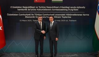 Cumhurbaşkanı Yardımcısı Yılmaz, Özbekistan Başbakan Yardımcısı Kuçkarov ile bir araya geldi