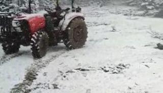 Çorum'da mayıs ayında kar yağdı
