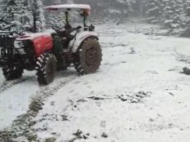 Çorum'da mayıs ayında kar yağdı