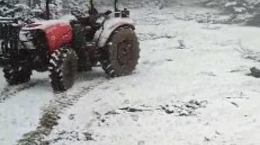 Çorum'da mayıs ayında kar yağdı