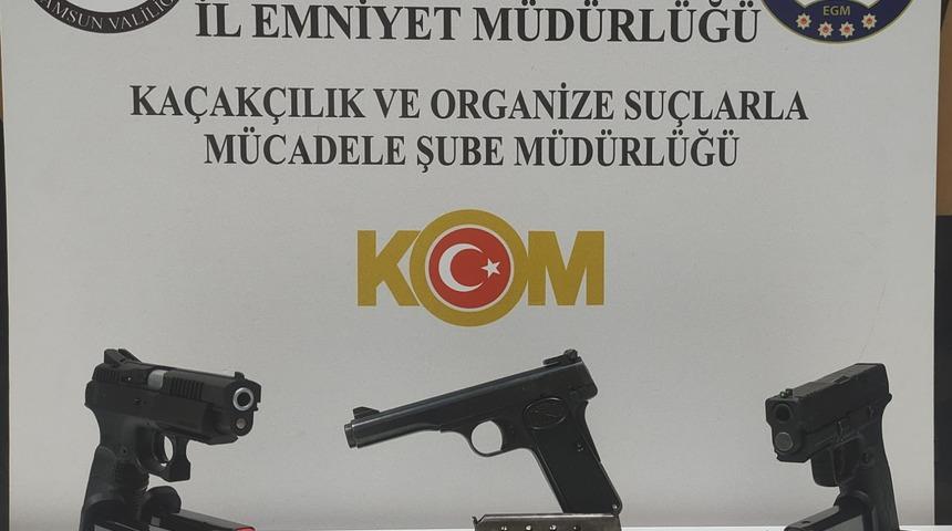 Samsun'da ruhsatsız silah operasyonunda 1 kişi yakalandı