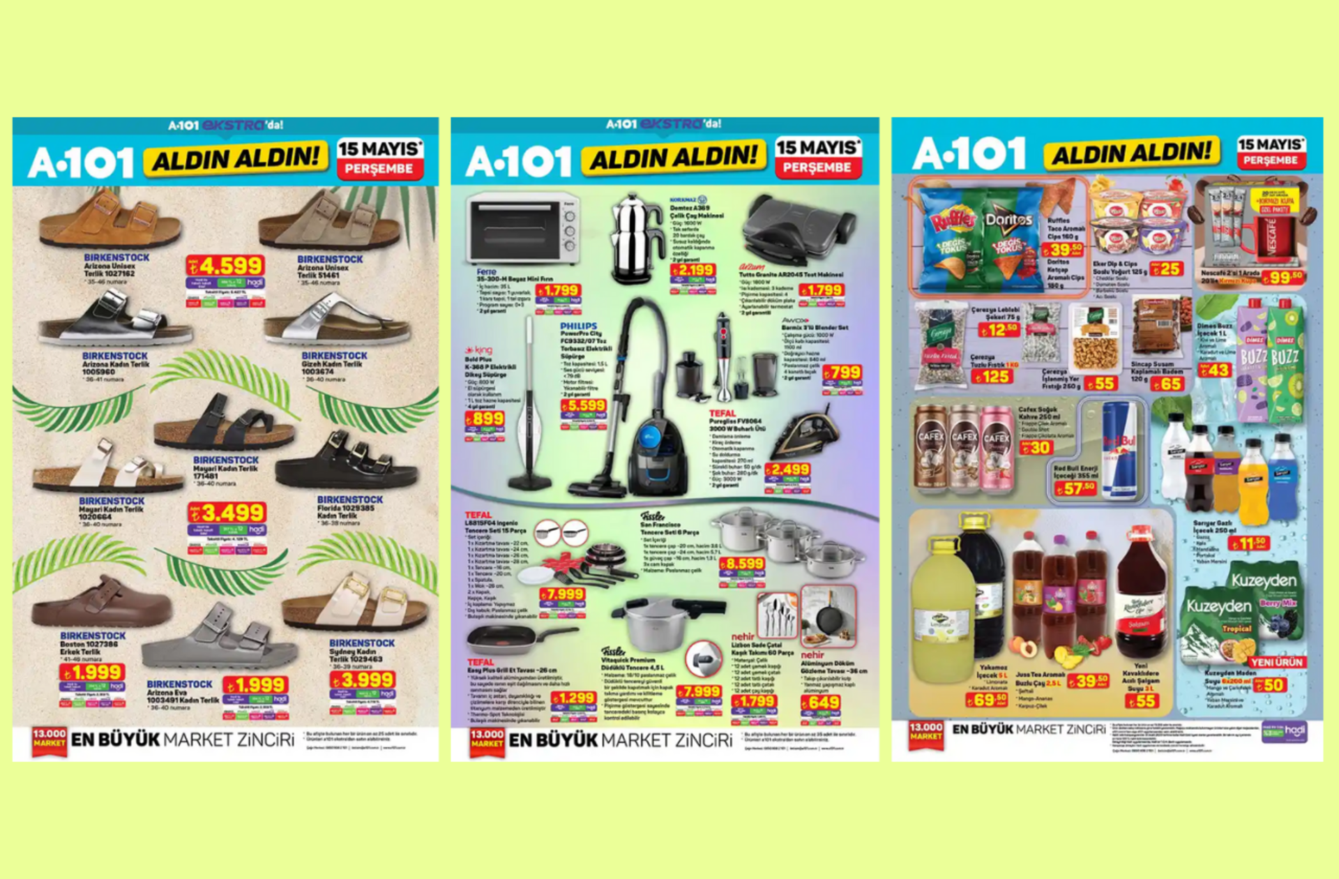 A101'e Birkenstock terlikler geliyor! İşte 15 Mayıs 2025 A101 Aldın Aldın Kataloğu