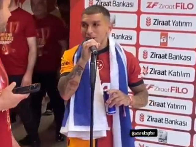 Galatasaray kupayı kaldırdı, Torreira mikrofonun başına geçti... Söyledikleri ise herkesi şaşırttı: Okan Buruk istifa!