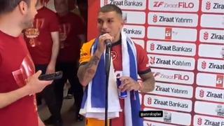 Galatasaray kupayı kaldırdı, Torreira mikrofonun başına geçti... Söyledikleri ise herkesi şaşırttı: Okan Buruk istifa!
