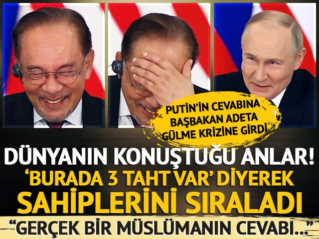 Liderler arasında ilginç diyalog! Kahkahalara boğuldular: "Burada 3 taht var" diyerek sahiplerini sıraladı...