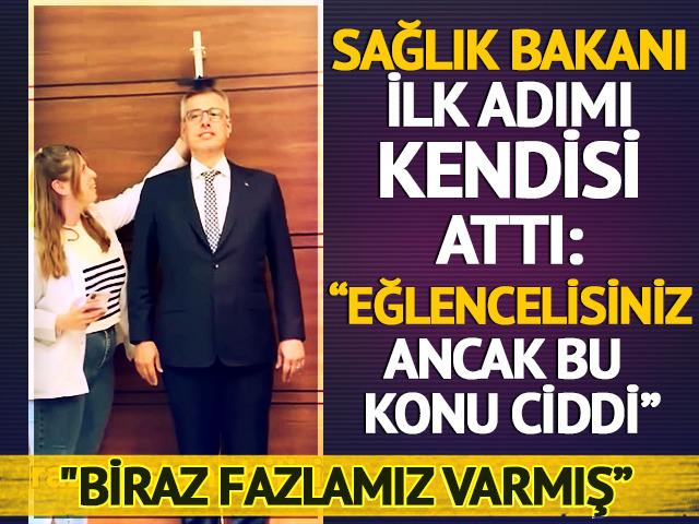 Sağlık Bakanı Kemal Memişoğlu, "İdeal Kilonu Öğren, Sağlıklı Yaşa" kampanyası için vücut kitle indeksini ölçtürdü: "Fazla kilo konusu ciddi"