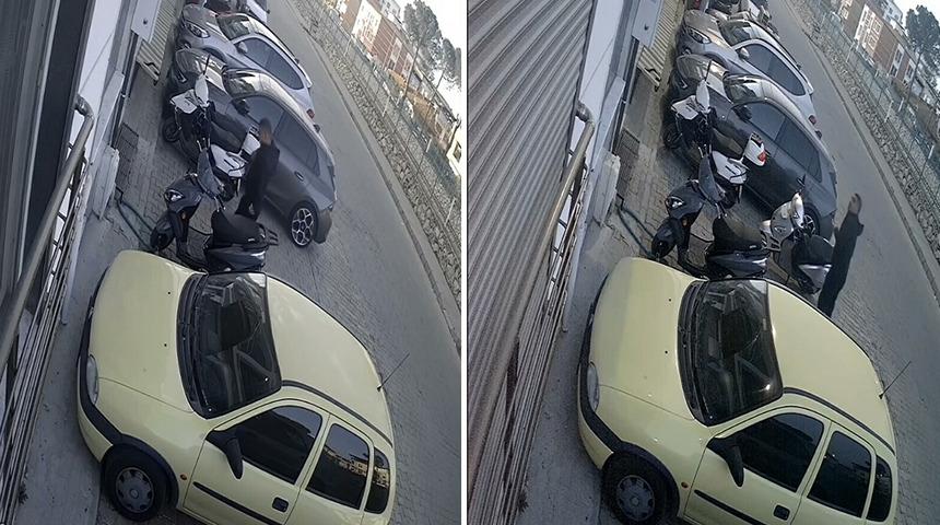 İtfaiye erinin şüpheli görüntüsü! Eve gelip gittiği zamana ait anlar güvenlik kamerasında