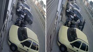 İtfaiye erinin şüpheli görüntüsü! Eve gelip gittiği zamana ait anlar güvenlik kamerasında