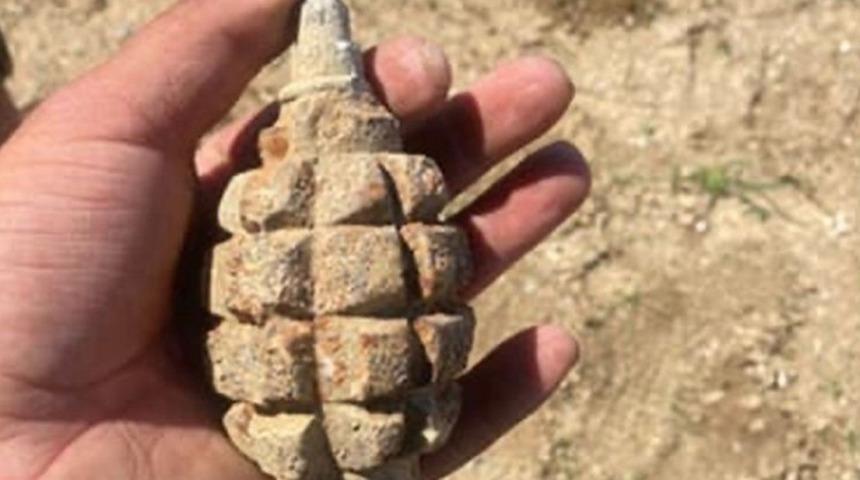 Ankara’da Sakarya Savaşı'ndan kaldığı tahmin edilen 104 yıllık patlamamış el bombası bulundu