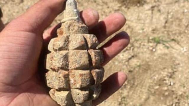 Ankara’da Sakarya Savaşı'ndan kaldığı tahmin edilen 104 yıllık patlamamış el bombası bulundu