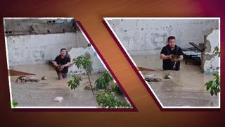 Sel sularına kapılan tavuklarını kurtarmak için kümesine koştu