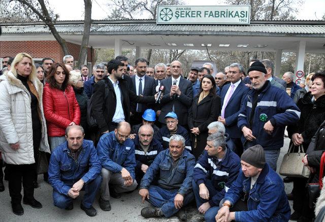 Ankara'da şeker fabrikalarının özelleştirilmesine tepki