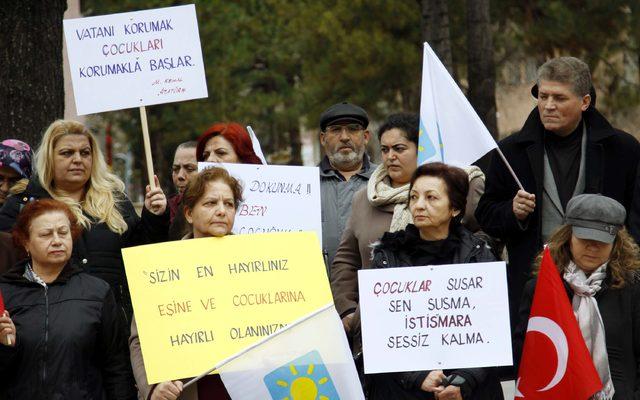 Çankırı'da İYİ Parti'den 'Şiddet ve İstismarına Hayır' etkinliği