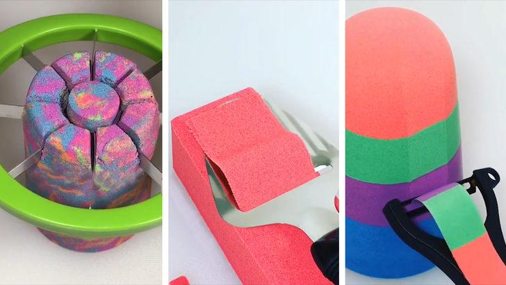 G&ouml;z kırpmadan izlediğimiz kinetik kum videoları