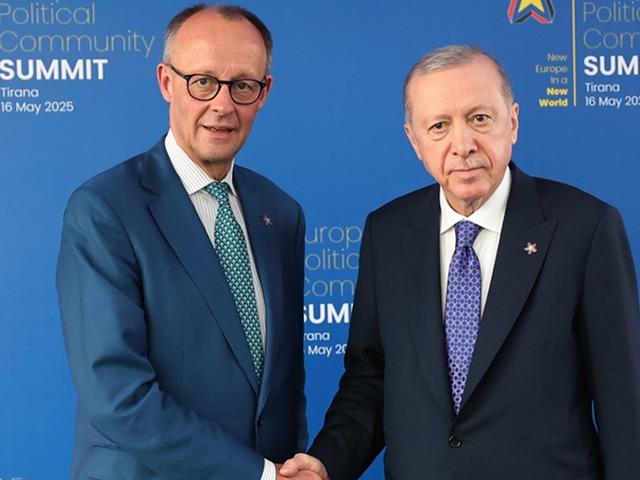 Erdoğan, Almanya Başbakanı Merz'i kabul etti