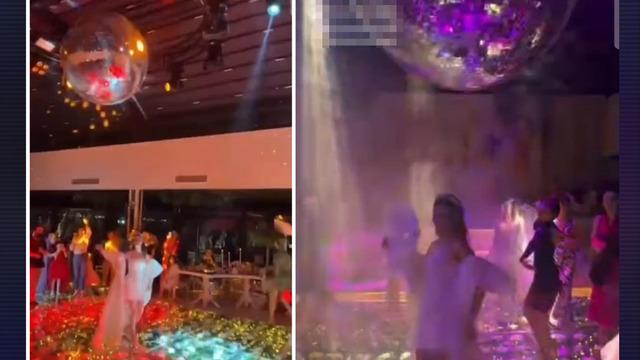 Disko topu gelinin üzerine düştü! Kına gecesinde ortalık karıştı... Hastaneye kaldırıldılar