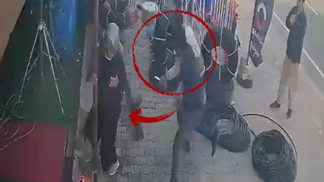 Gümüşhane’de olası kadın cinayetini esnaf engelledi: Cesur müdahale anı kamerada!