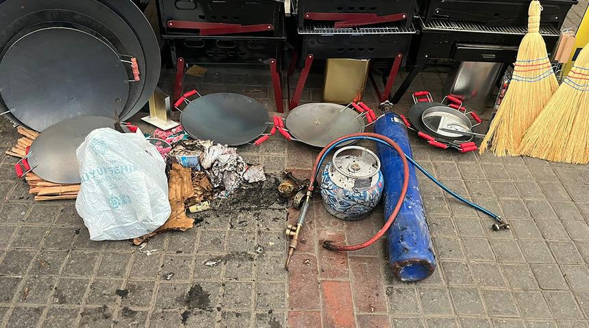 Aydın'da oksijen tüpü dehşeti! İşyeri sahibi yaralandı