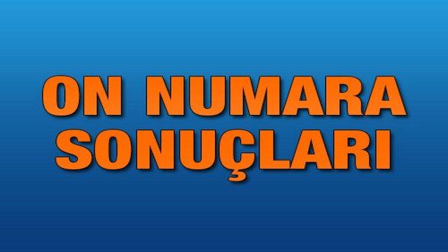 On Numara sonuçları 17 Eylül - Milli Piyango 841. hafta On Numara çekiliş sonucu (MPİ canlı çekiliş izle)