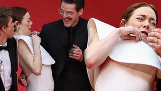 Emma Stone, Cannes Film Festivali'nde beklenmedik misafir yüzünden panik yaşadı