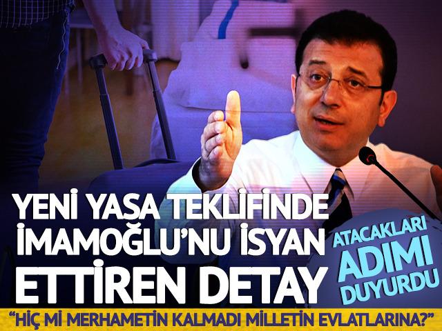 AK Parti'nin yeni yasa teklifi İmamoğlu'nu isyan ettirdi