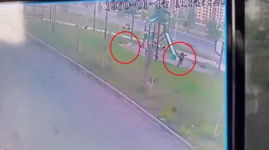 Kız çocuğunu köpeğin saldırısından güvenlik görevlisi kurtardı