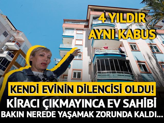 Resmen kendi evinin dilencisi oldu!