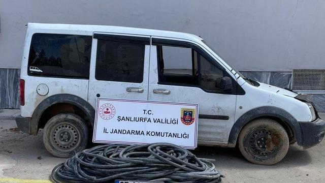 Çalınan 200 metre kablo bulundu